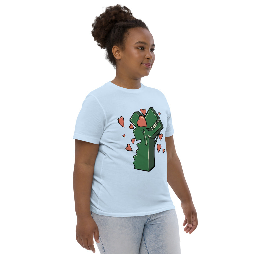 Effie the Love Dino Kids Unisex T-Shirt